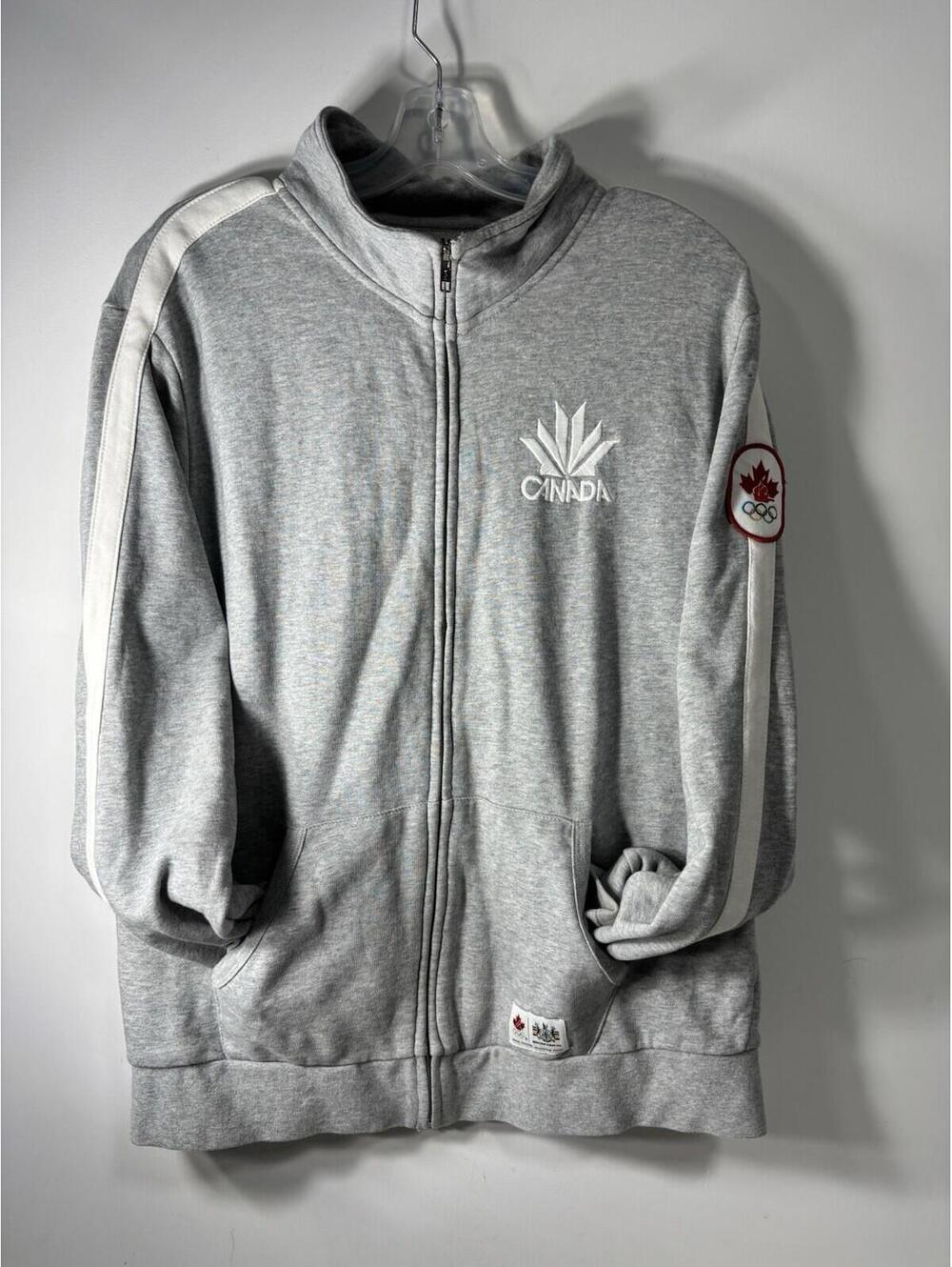 Hudson's Bay CO HBC Gray Sweatshirt Zip-up Men’s Medium